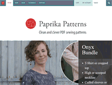 Tablet Screenshot of paprikapatterns.com
